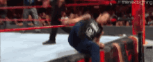 Dean Ambrose Faint GIF - Dean Ambrose Faint Collapses GIFs