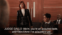 Mam Youre An Acquired Taste And I Dont Think Ive Acquired It Yet The Good Fight GIF - Mam Youre An Acquired Taste And I Dont Think Ive Acquired It Yet The Good Fight I Cant Obtained Yet GIFs