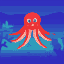 Octopus Cute GIF - Octopus Cute Wiggle GIFs