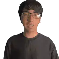 a man wearing glasses and a shirt that says stephen on it