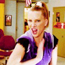 Glee Brittany Pierce GIF - Glee Brittany Pierce Kung Fu GIFs
