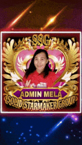 a picture of a woman with wings and the name admin mela