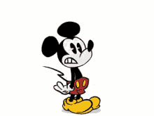 Mickey Mouse Electrified GIF - Mickey Mouse Electrified Shocked GIFs