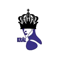 a drawing of a person with a crown on their head and the word kral on the bottom