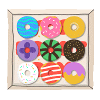 Its Donut Day Happy Donut Day Sticker - Its Donut Day Happy Donut Day Box Of Donuts Stickers