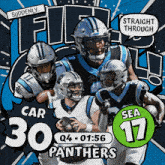 Seattle Seahawks (17) Vs. Carolina Panthers (30) Fourth Quarter GIF - Nfl National Football League Football League GIFs