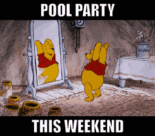 Pool Party This Weekend GIF - Pool Party This Weekend Winnie The Pooh GIFs