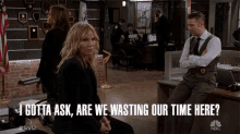 i gotta ask are we wasting our time here wasting time time wasted procrastinating detective amanda rollins