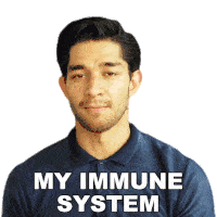My Immune System Is Strong Wil Dasovich Sticker - My Immune System Is Strong Wil Dasovich My Immune System Is Healthy Stickers
