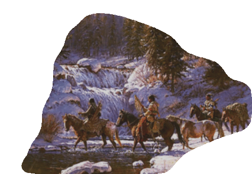 Indian Trail Horses Sticker - Indian Trail Horses Mountain Stickers
