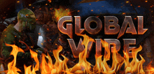 a poster for a game called global wire