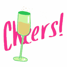 amber roberts cheers glass wine celebrate
