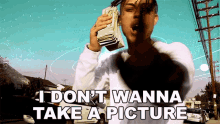 I Dont Wanna Take A Picture Lil Skies GIF - I Dont Wanna Take A Picture Lil Skies Signs Of Jealousy Song GIFs
