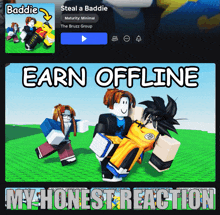 a screen shot of a video game called baddie