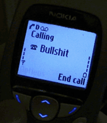 bullshit cell phone liar