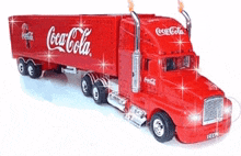 coca cola truck red truck