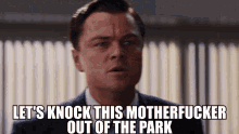 Wolf Of Wall Street Out Of The Park GIF - Wolf Of Wall Street Out Of The Park Wink GIFs