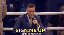 Sign Me Up Conor Mcgregor GIF - Sign Me Up Conor Mcgregor Box Office GIFs