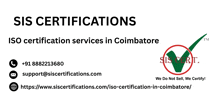 sis certifications iso certification services in coimbatore is advertised