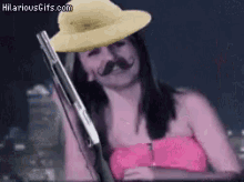 Rebecca Black With A Shotgun GIF - Rebecca Black With A Shotgun Jagunça GIFs