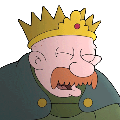 Laughing King Zøg Sticker - Laughing King Zøg John Dimaggio Stickers