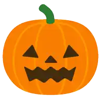 a pumpkin with a scary face on it