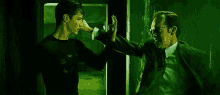 One Handed Defense - The Matrix Defense GIF - The Matrix Matrix Keanu Reeves GIFs