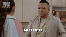 Meet Cute Please Say Meet Cute Andrew Pham GIF - Meet Cute Please Say Meet Cute Andrew Pham Run The Burbs GIFs