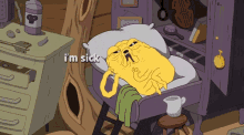 I'M Sick GIF - Sick Sick Day Adventure Time GIFs
