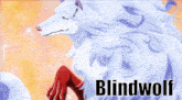 a poster with a white wolf and the words " un lobo domesticado enamorado "