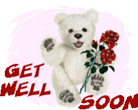 Get Well Soon!, get , well , soon , bear , text , cute