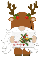 Gnome Happy Holidays Sticker