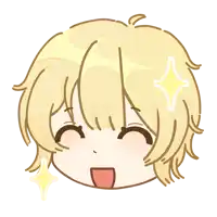 a cartoon drawing of a girl with blonde hair and a star on her head