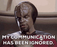 ghosted ignored no reply worf star trek