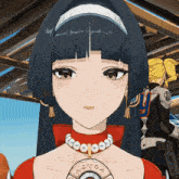 a girl with a necklace that says astra