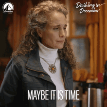 Maybe It Is Time Deb Burwall GIF - Maybe It Is Time Deb Burwall Dashing In December GIFs