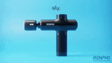 a black massage gun with renpho written on it