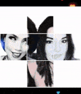 a collage of images of a woman 's faces