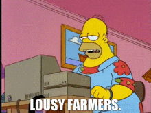Simpsons Lousy Farmers GIF