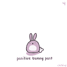 positive bunny post