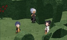 a video game character says let 's go in a yellow speech bubble