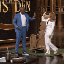 High Five Wes Hall GIF - High Five Wes Hall Michele Romanow GIFs