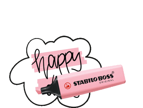 Happy Day Stabilo Sticker - Happy Day Stabilo Highlighter Stickers
