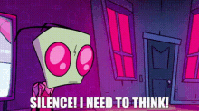 Invader Zim Silence GIF - Invader Zim Silence I Need To Think GIFs