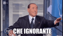 Ignorante Silvio Berlusconi Porta A Porta Stupido Bruno Vespa GIF - Ignorant No Stop GIFs
