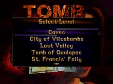 Tomb Raider 1996 Level Select GIF - Tomb Raider 1996 Level Select Sega Saturn GIFs