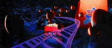 a roller coaster with the word regal on the front