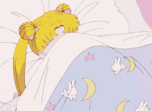 寝る　セーラームーン GIF - Sleep Seramun Sailormoon GIFs