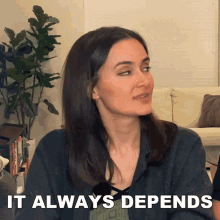 It Always Depends Ashleigh Ruggles Stanley GIF - It Always Depends Ashleigh Ruggles Stanley The Law Says What GIFs