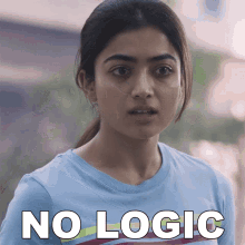 No Logic Rashmika Mandanna GIF - No Logic Rashmika Mandanna Goodbye Movie GIFs